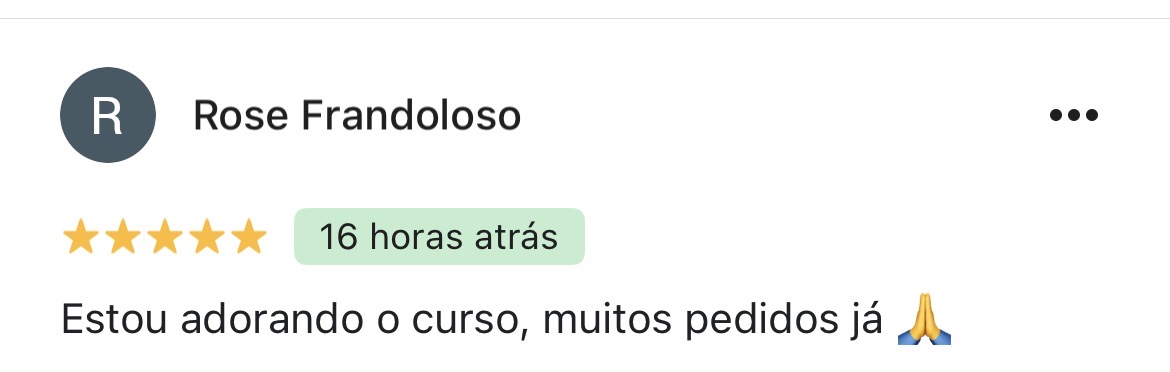 Avaliação original de aluna do Ateliê da Mony, imagem 10