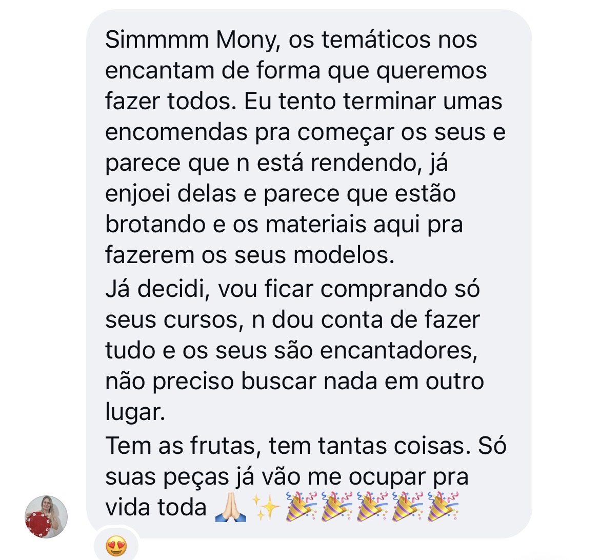 Depoimento original de aluna do Ateliê da Mony, imagem 6